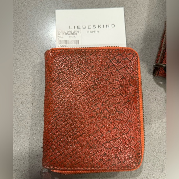 Liebeskind Berlin Zip Wallet in Atlantic Snake Leather - Picture 2 of 5